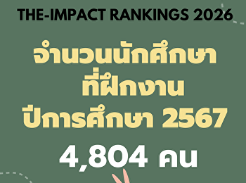 สัดส่วนนักศึกษาที่ฝึกงาน ปีการศึกษา 2567
